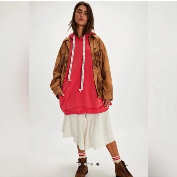 Free people we the free hoodie size small will fit large NWOT - Picture 4 of 8